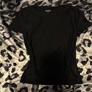 Wild Fable Classic Black Short Sleeve Top